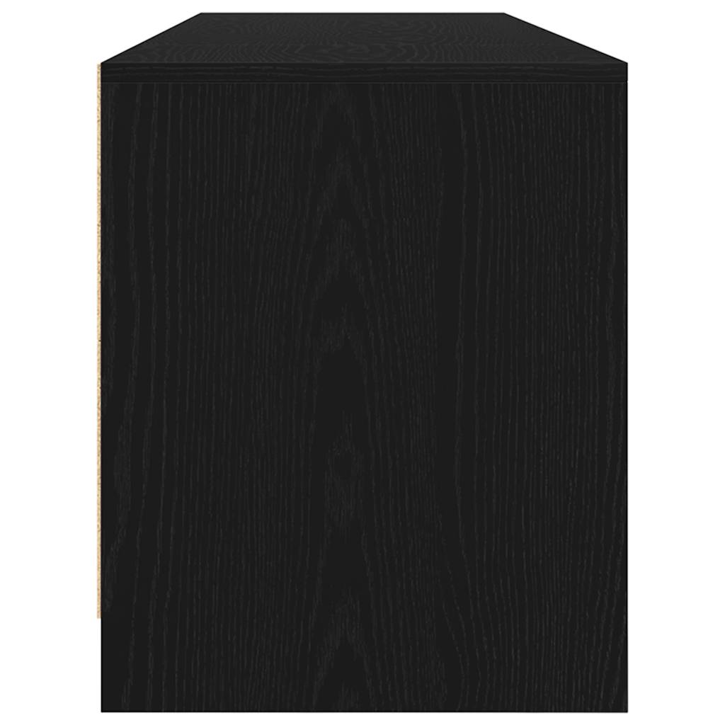 vidaXL Szafka RTV Czarny Dąb 188,5x41x50 cm Drewno klejone