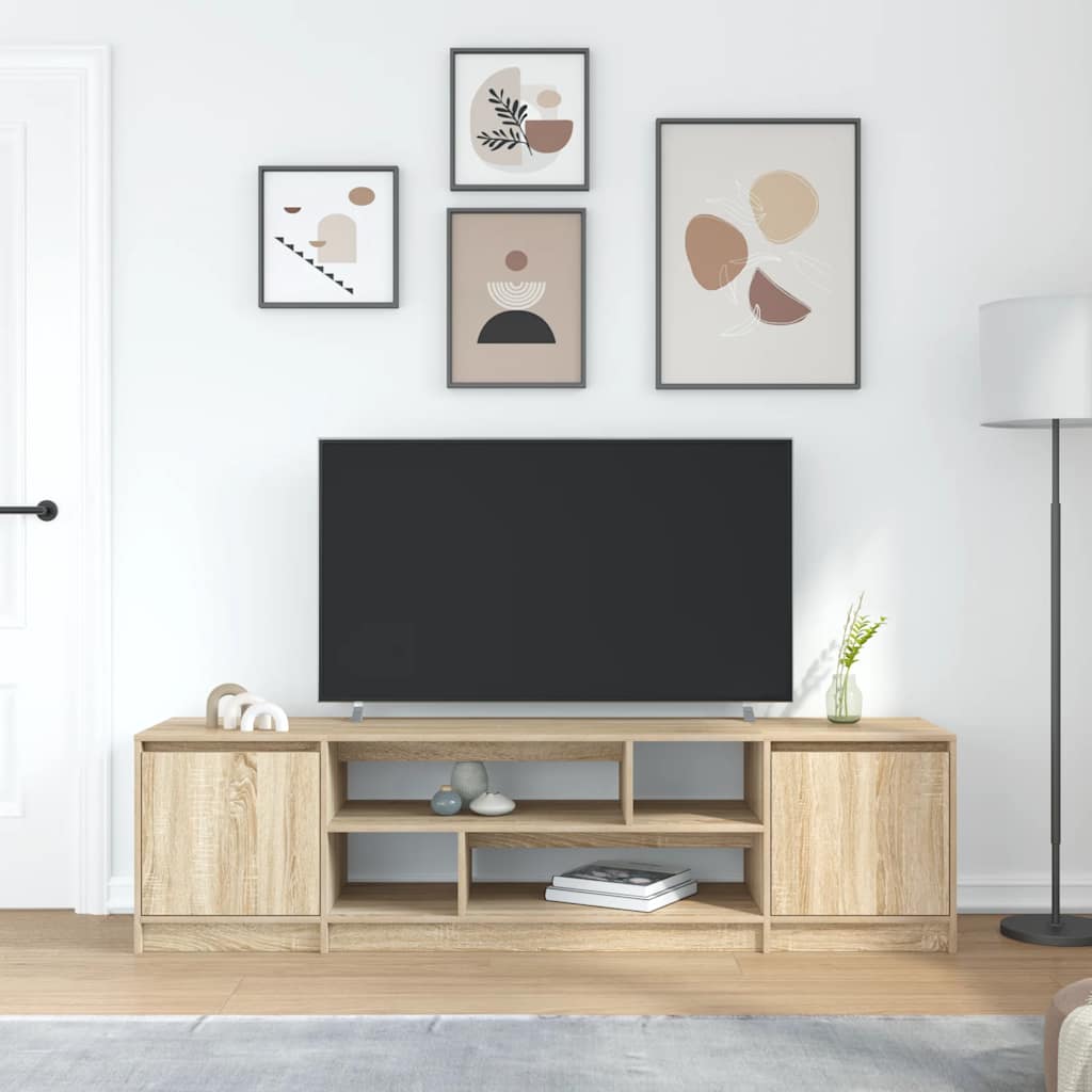 vidaXL Szafka RTV Sonoma Oak 188,5x41x50 cm Drewno klejone