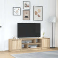 vidaXL Szafka RTV Sonoma Oak 188,5x41x50 cm Drewno klejone