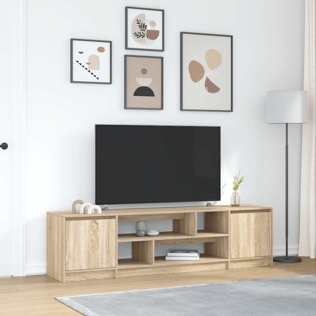 vidaXL Szafka RTV Sonoma Oak 188,5x41x50 cm Drewno klejone