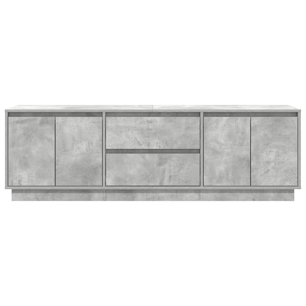 vidaXL Szafka RTV z oświetleniem LED Beton Szary 160,5x41x50 cm