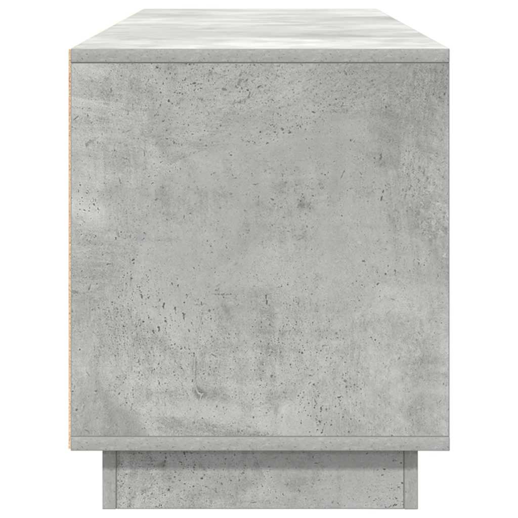 vidaXL Szafka RTV z oświetleniem LED Beton Szary 160,5x41x50 cm