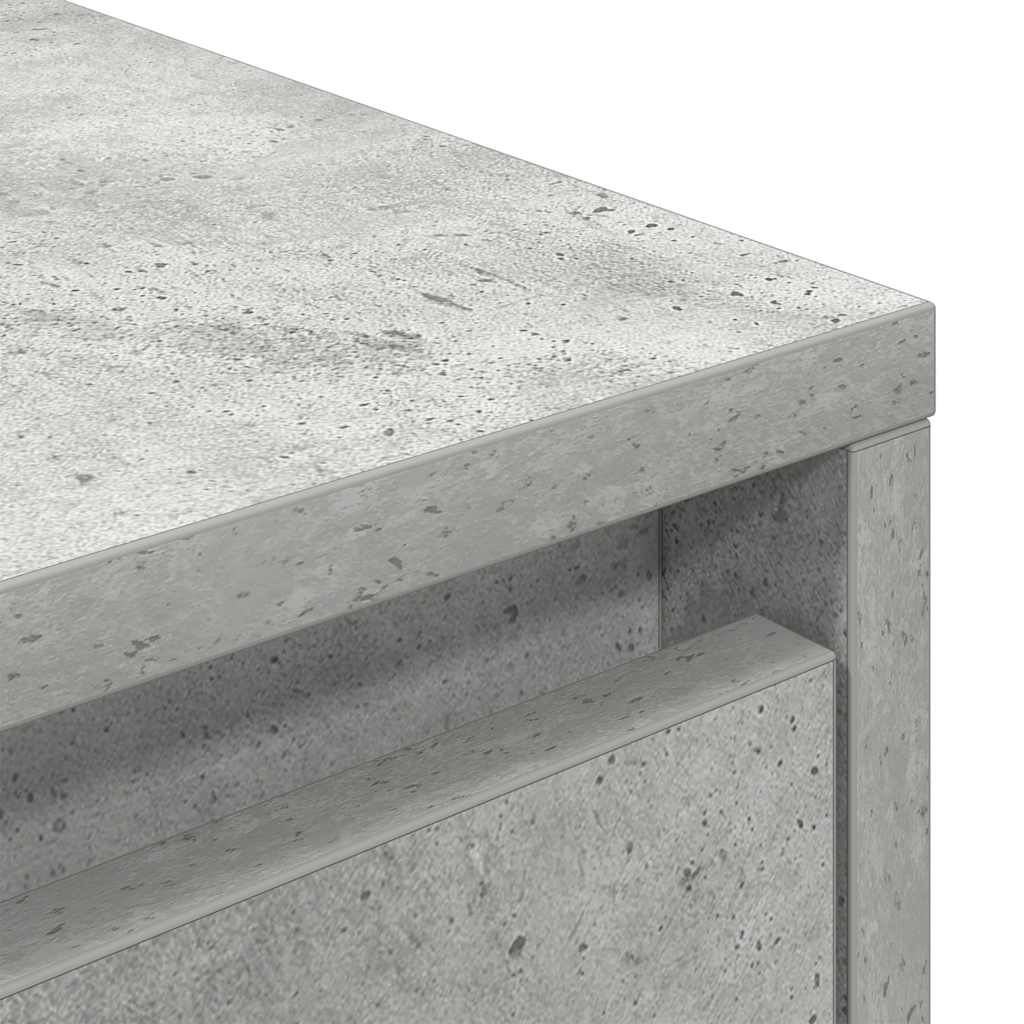 vidaXL Szafka RTV z oświetleniem LED Beton Szary 160,5x41x50 cm