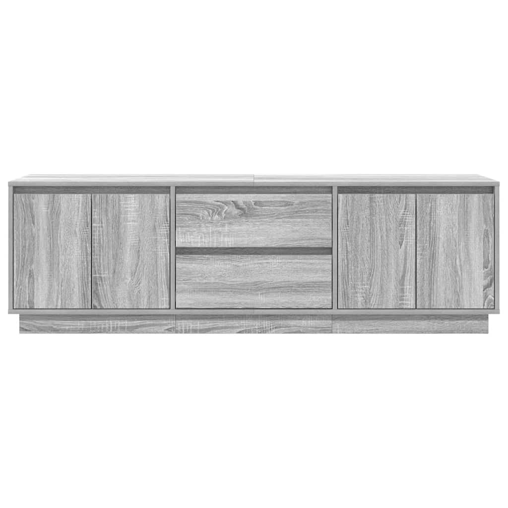 vidaXL Szafka RTV z oświetleniem LED Szara Sonoma 160,5x41x50 cm