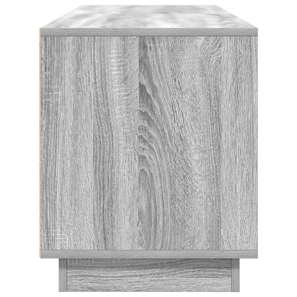 vidaXL Szafka RTV z oświetleniem LED Szara Sonoma 160,5x41x50 cm