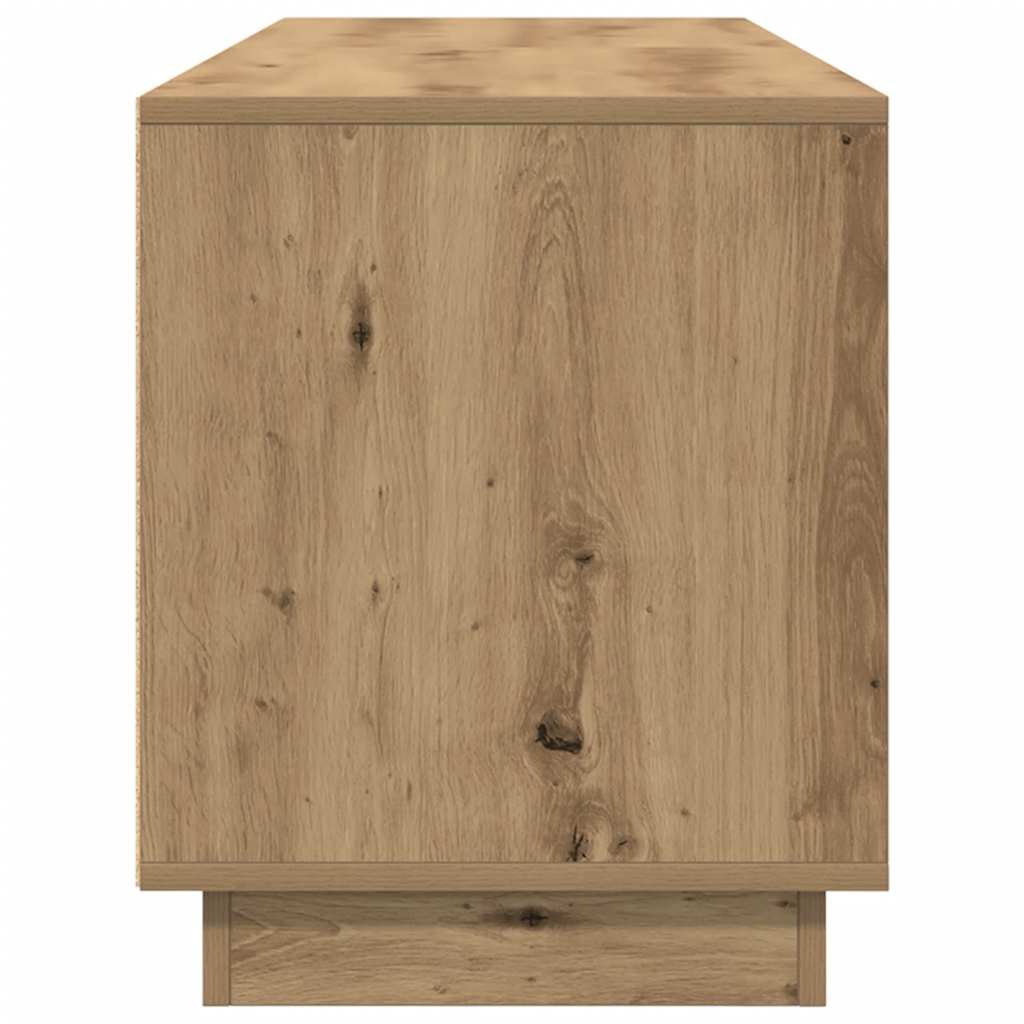 vidaXL Szafka RTV z oświetleniem LED Dąb Artisan 160,5x41x50 cm
