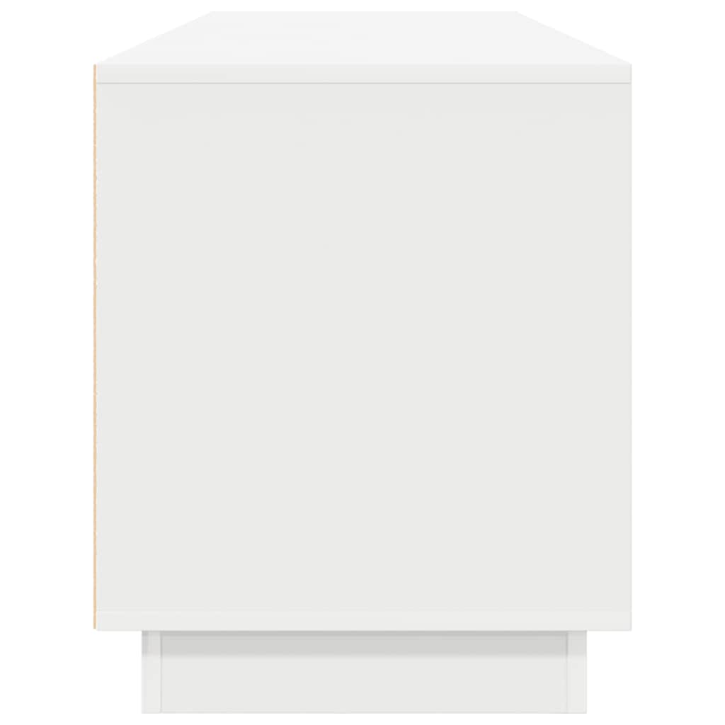 vidaXL Szafka RTV z oświetleniem LED Biała 193,5x41x50 cm