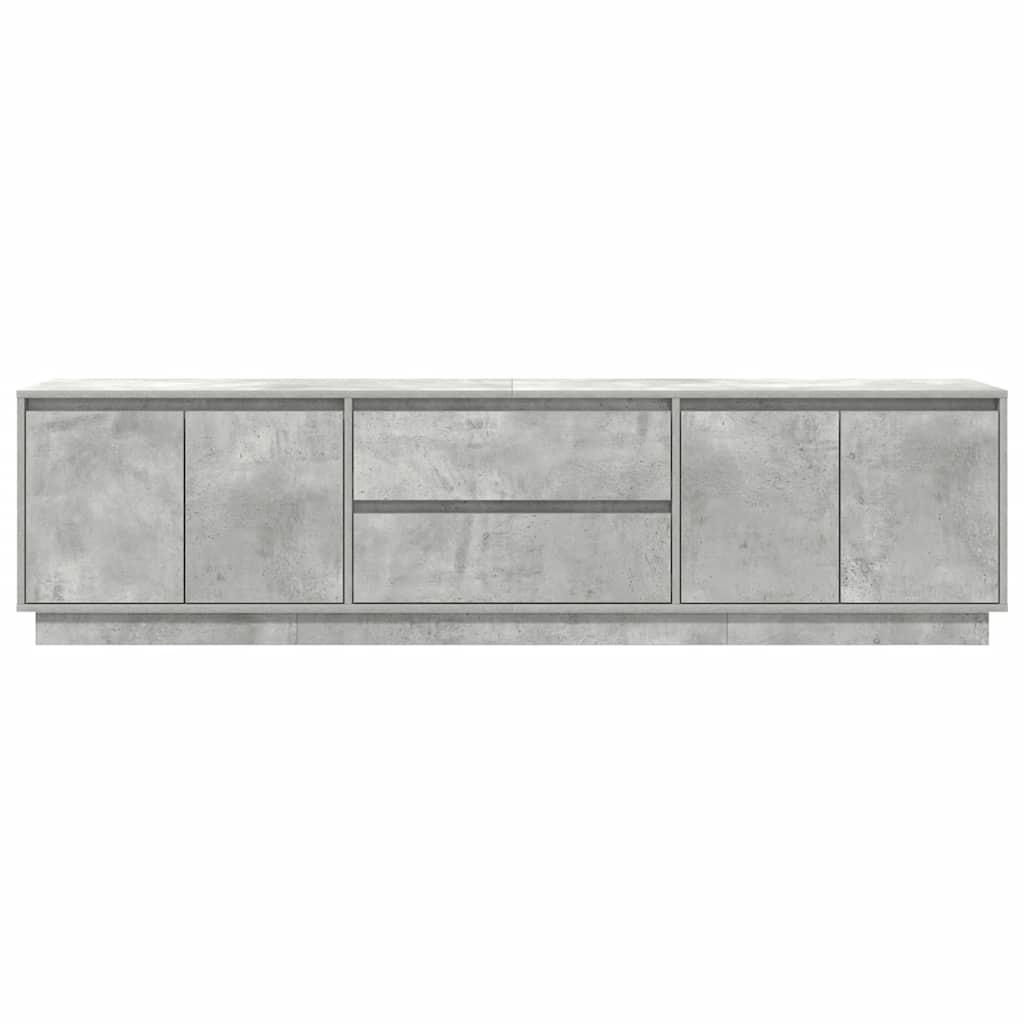 vidaXL Szafka RTV z oświetleniem LED Beton Szary 193,5x41x50 cm