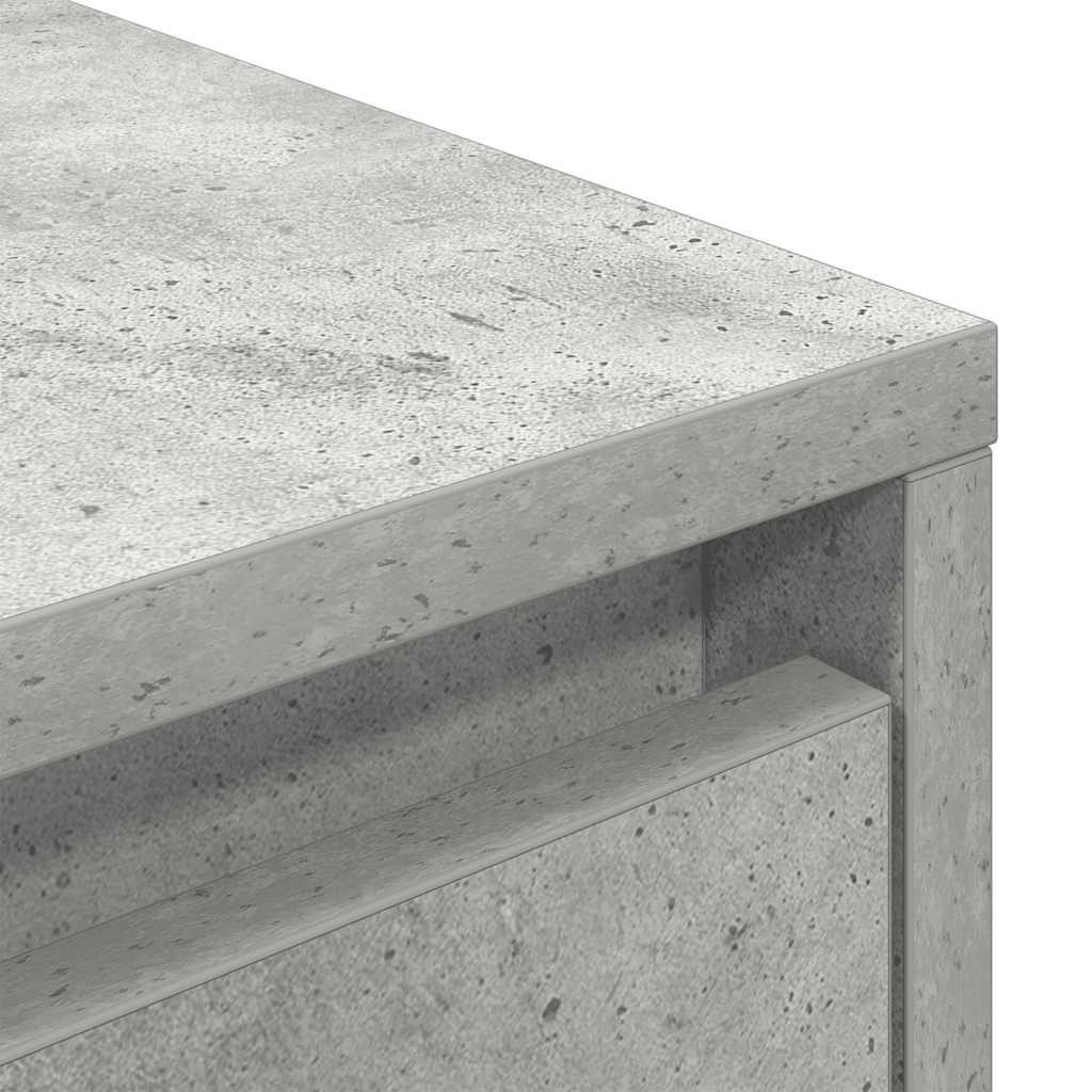 vidaXL Szafka RTV z oświetleniem LED Beton Szary 193,5x41x50 cm