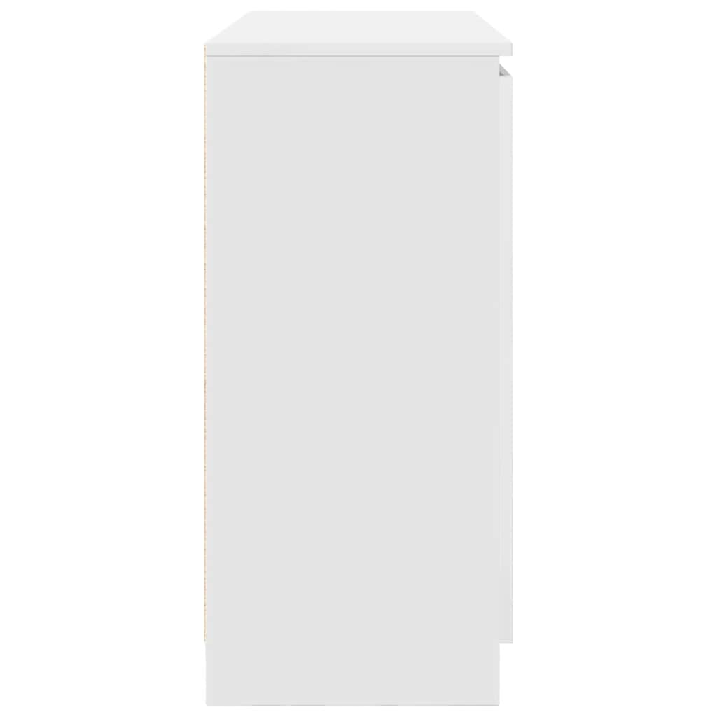 vidaXL Komoda z szufladami Biała 100,5x35x76 cm Drewno klejone
