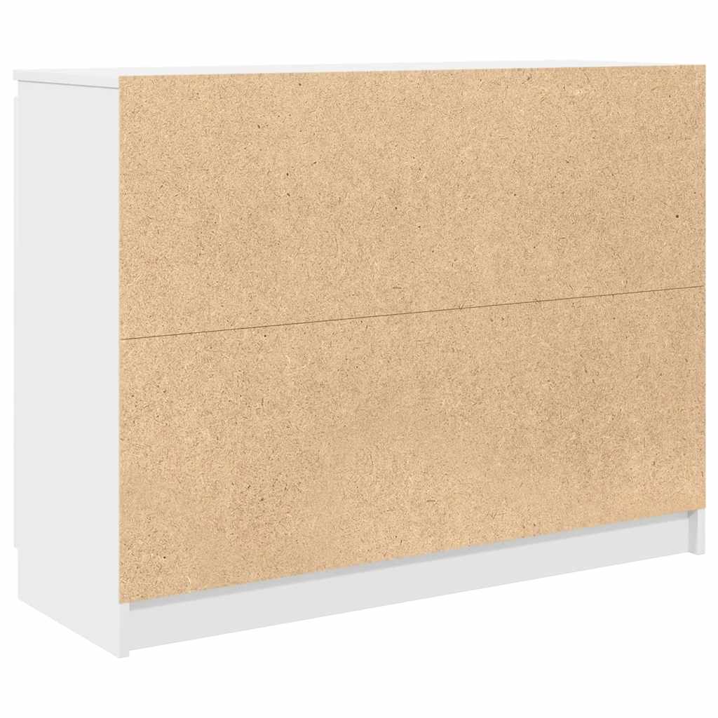 vidaXL Komoda z szufladami Biała 100,5x35x76 cm Drewno klejone