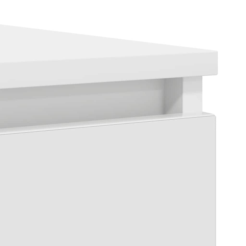 vidaXL Komoda z szufladami Biała 100,5x35x76 cm Drewno klejone