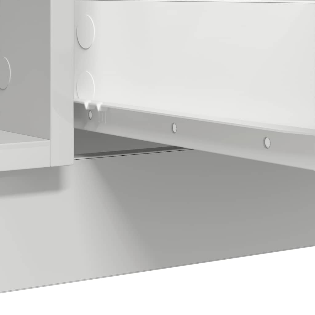 vidaXL Komoda z szufladami Biała 100,5x35x76 cm Drewno klejone