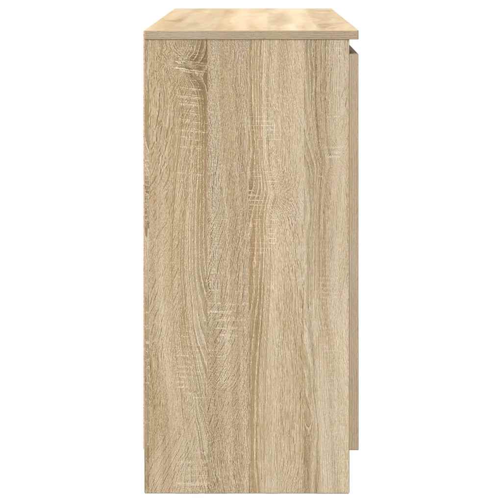vidaXL Komoda z szufladami Dąb Sonoma 100,5x35x76 cm Drewno klejone