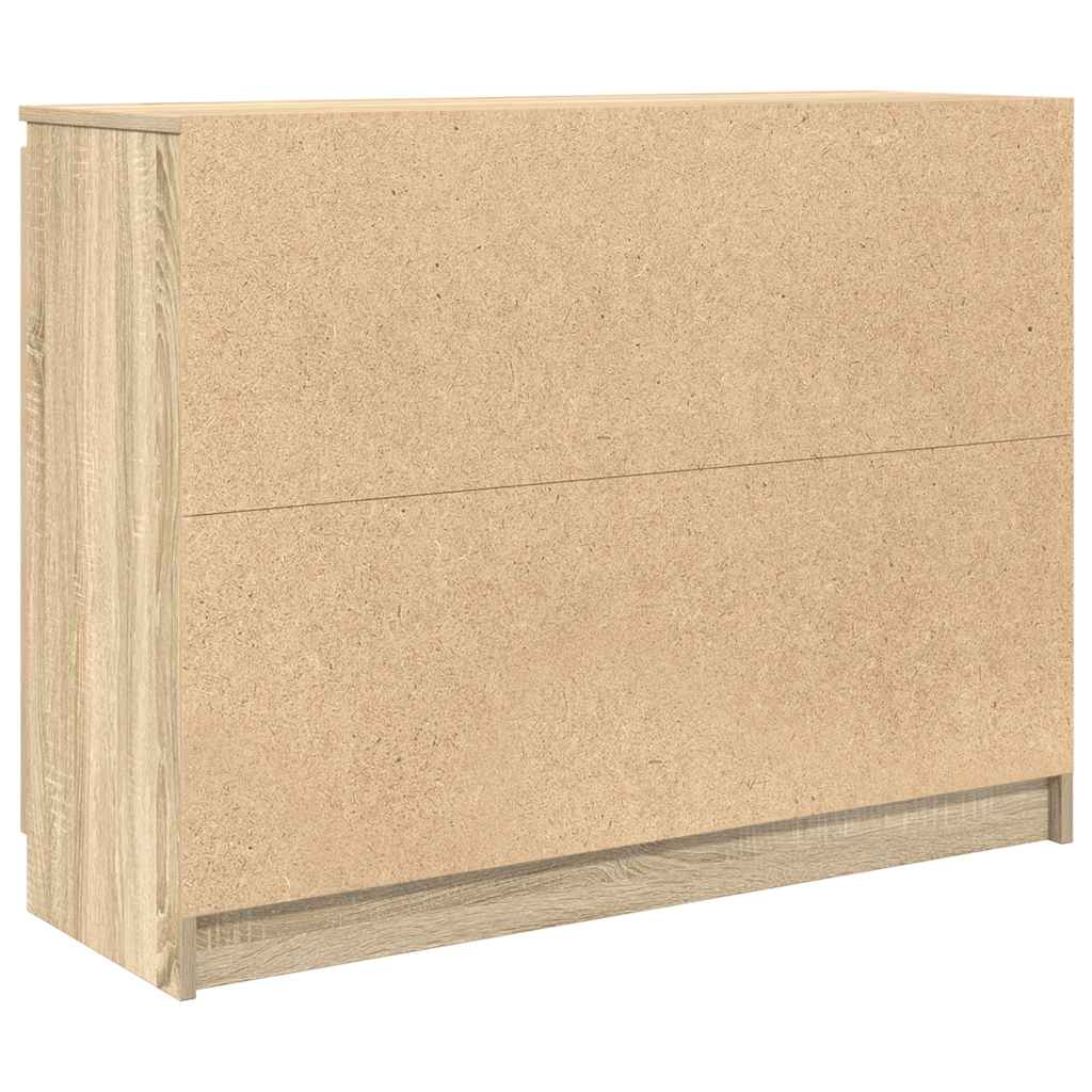 vidaXL Komoda z szufladami Dąb Sonoma 100,5x35x76 cm Drewno klejone