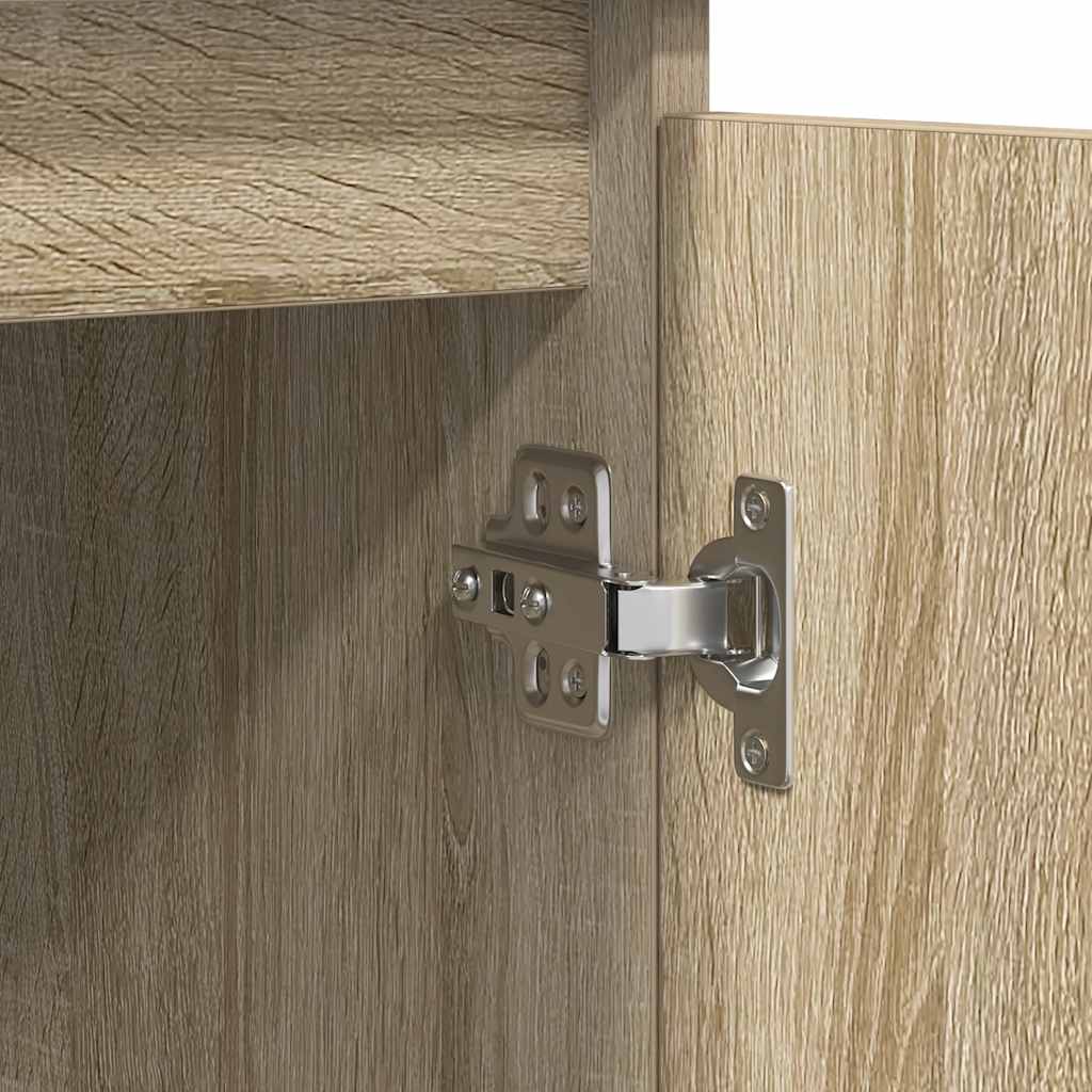 vidaXL Komoda z szufladami Dąb Sonoma 100,5x35x76 cm Drewno klejone