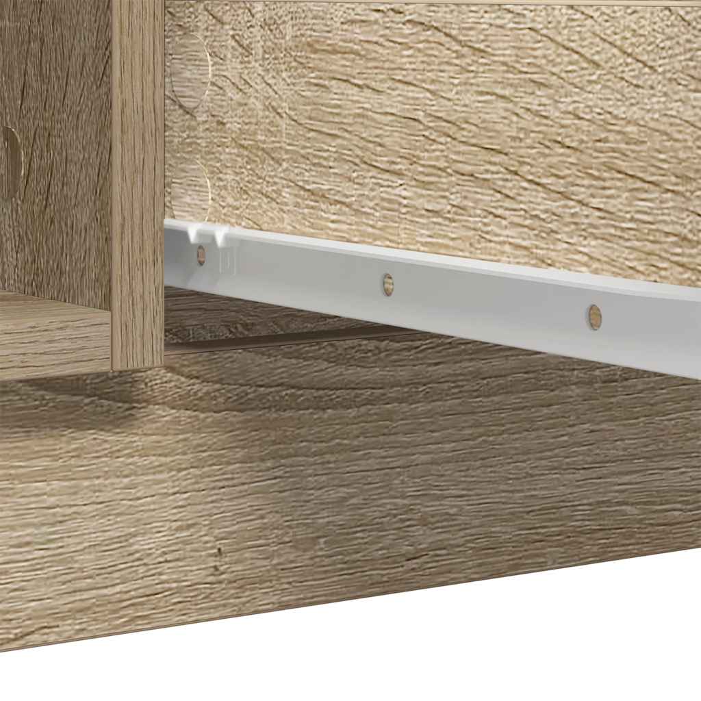vidaXL Komoda z szufladami Dąb Sonoma 100,5x35x76 cm Drewno klejone