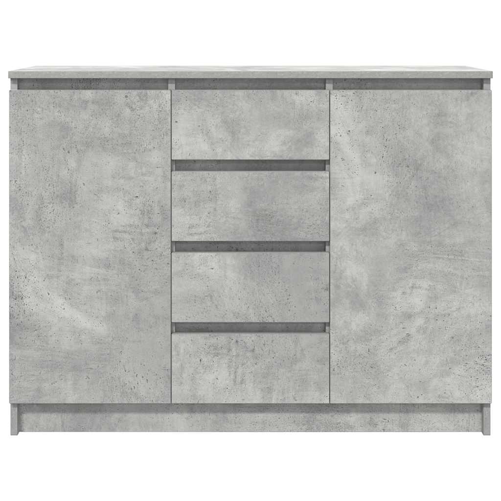 vidaXL Komoda z szufladami Betonowy Szary 100,5x35x76cm Drewno klejone