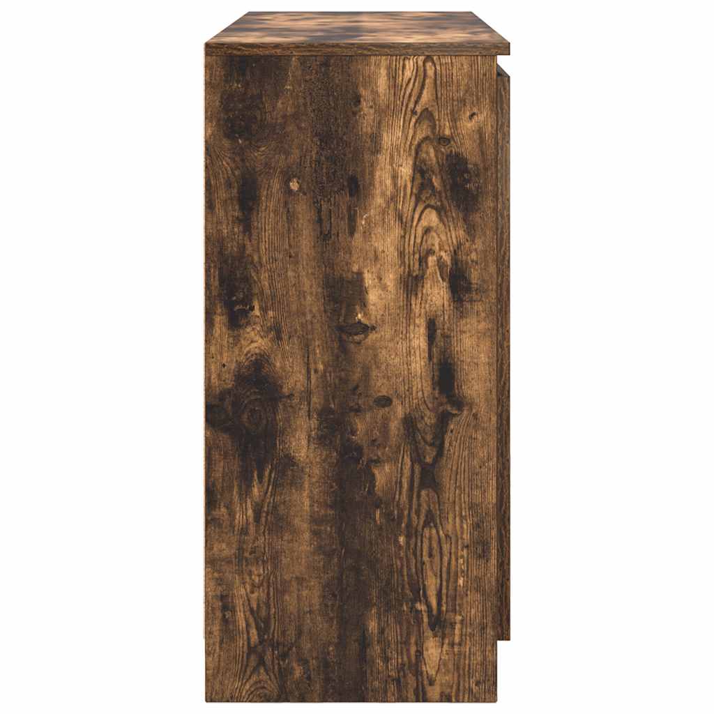 vidaXL Komoda z szufladami Dąb wędzony 100,5x35x76 cm Drewno klejone