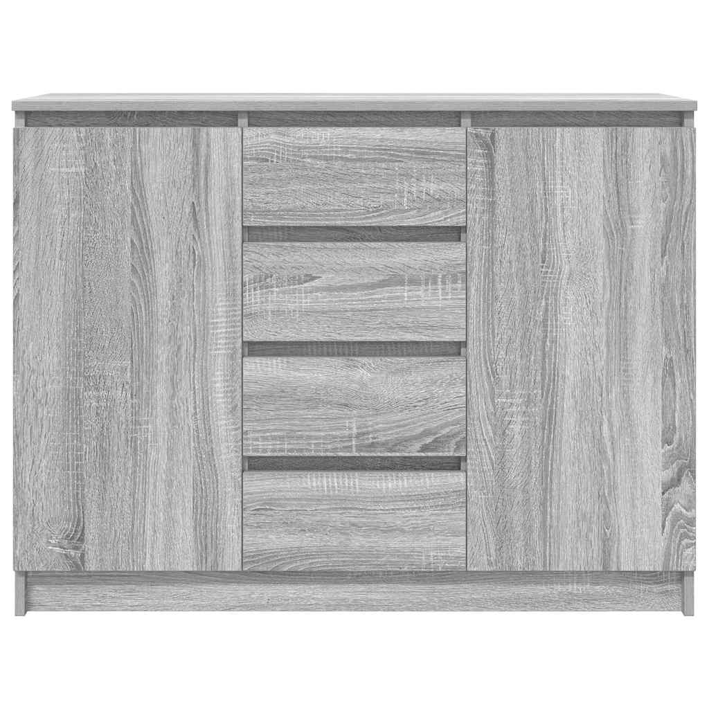vidaXL Komoda z szufladami Szara Sonoma 100,5x35x76 cm Drewno klejone