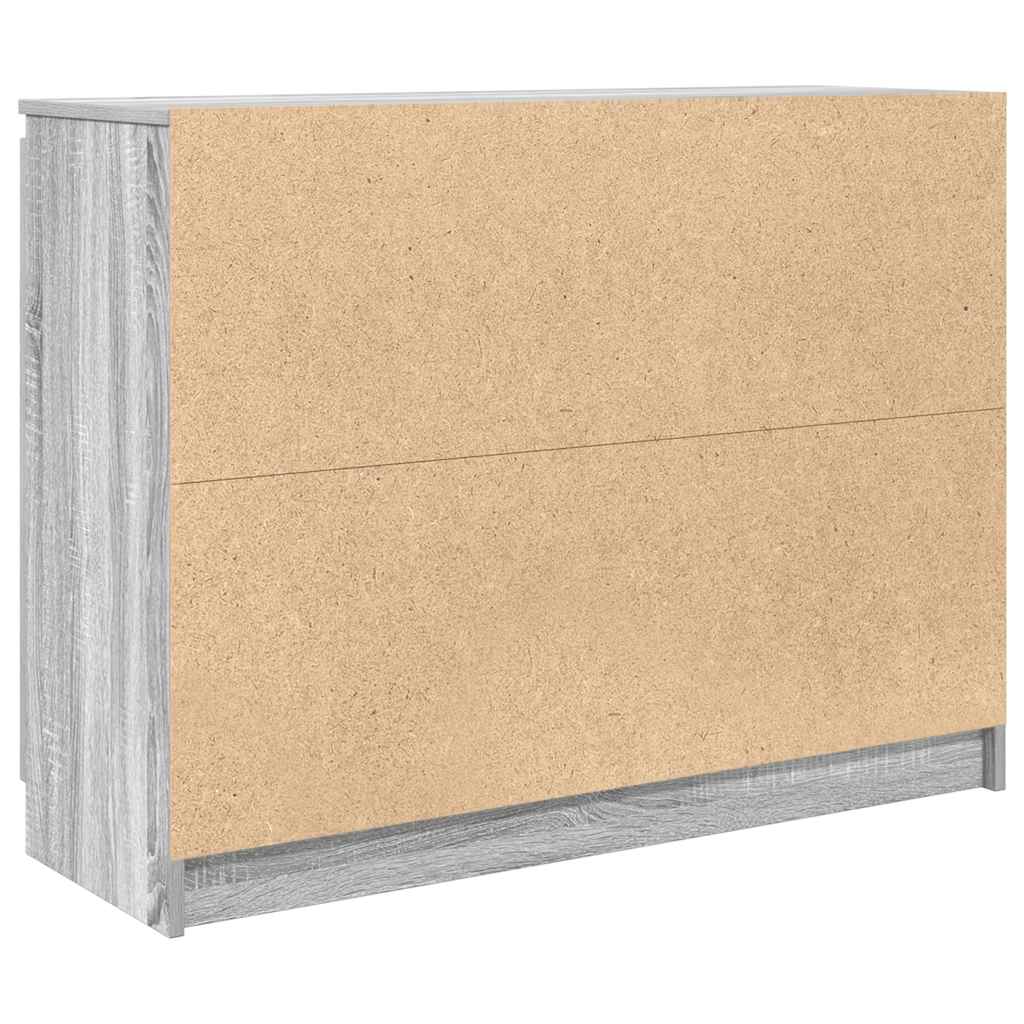 vidaXL Komoda z szufladami Szara Sonoma 100,5x35x76 cm Drewno klejone