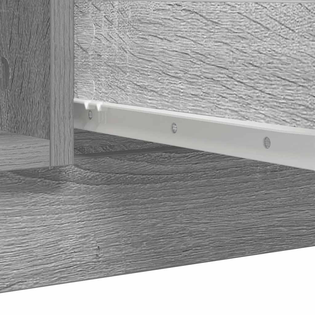vidaXL Komoda z szufladami Szara Sonoma 100,5x35x76 cm Drewno klejone
