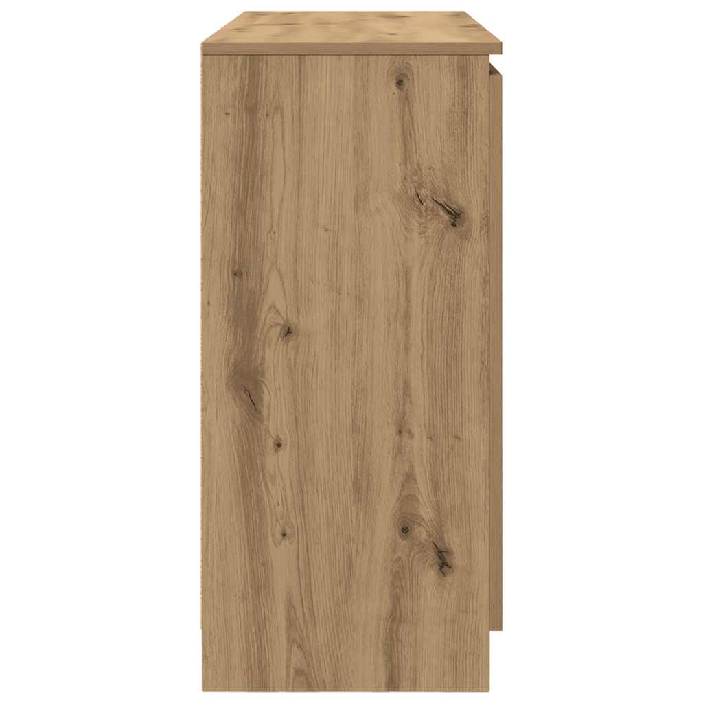 vidaXL Komoda z szufladami Artisan Oak 100,5x35x76 cm Drewno klejone