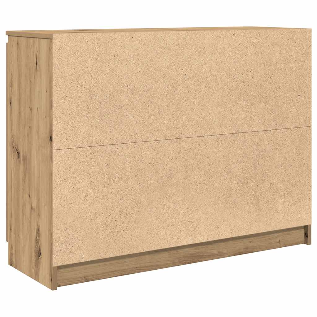 vidaXL Komoda z szufladami Artisan Oak 100,5x35x76 cm Drewno klejone