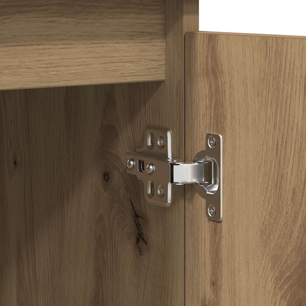 vidaXL Komoda z szufladami Artisan Oak 100,5x35x76 cm Drewno klejone