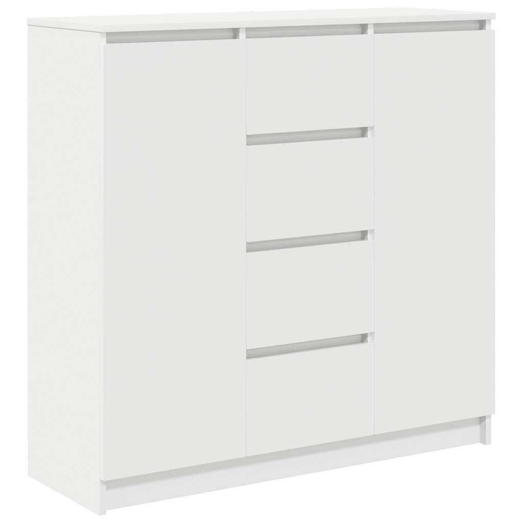 vidaXL Komoda z szufladami Biała 100,5x35x98,5 cm Drewno klejone
