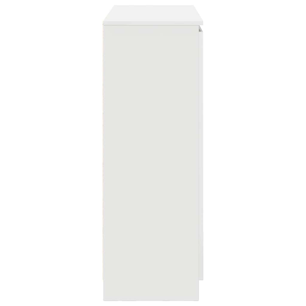 vidaXL Komoda z szufladami Biała 100,5x35x98,5 cm Drewno klejone