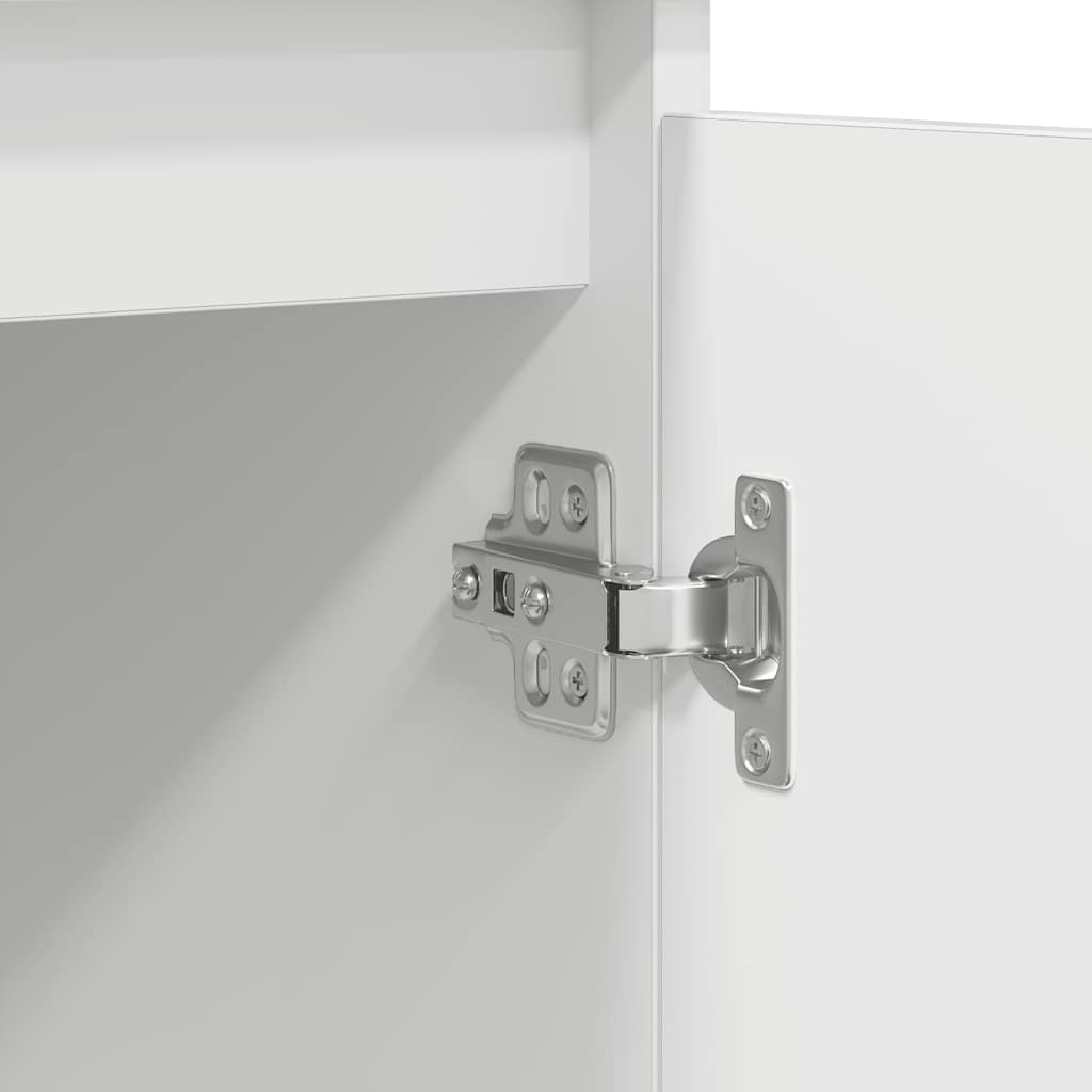 vidaXL Komoda z szufladami Biała 100,5x35x98,5 cm Drewno klejone
