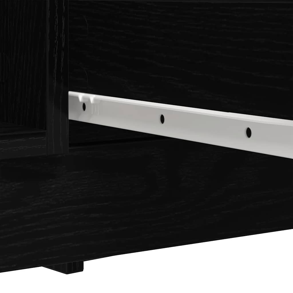 vidaXL Komoda z szufladami Czarny dąb 100,5x35x98,5 cm Drewno klejone