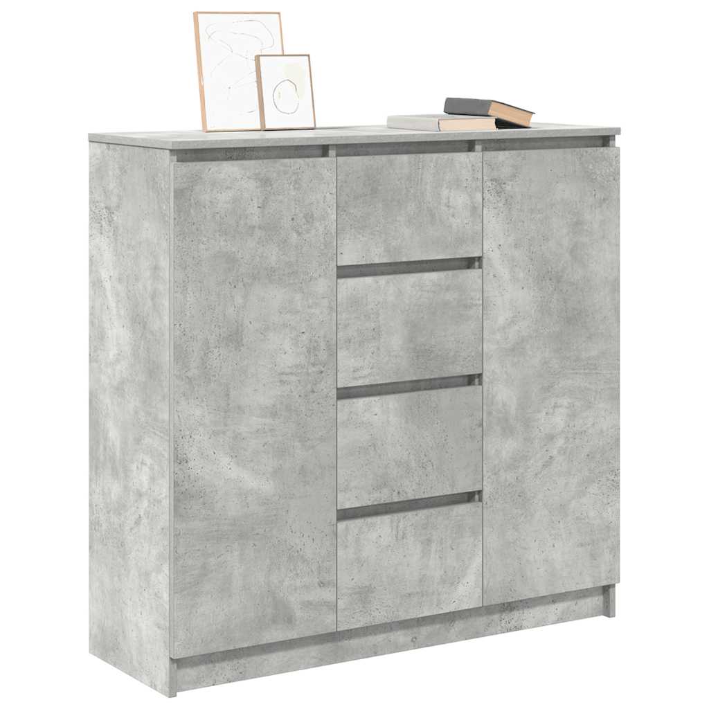 vidaXL Komoda z szufladami Betonowy Szary 100,5x35x98,5 cm