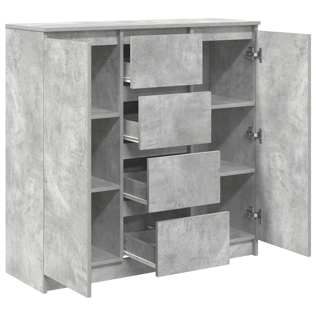 vidaXL Komoda z szufladami Betonowy Szary 100,5x35x98,5 cm