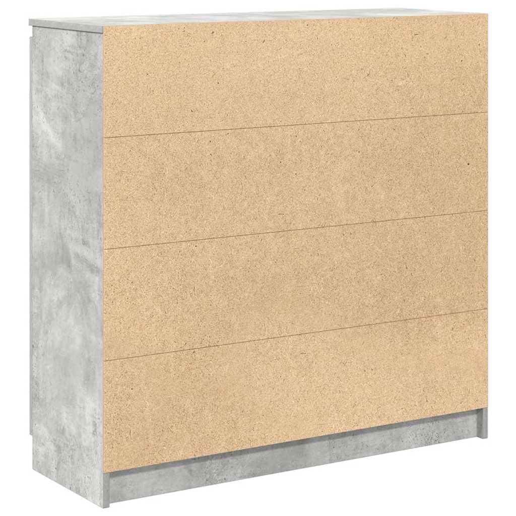 vidaXL Komoda z szufladami Betonowy Szary 100,5x35x98,5 cm