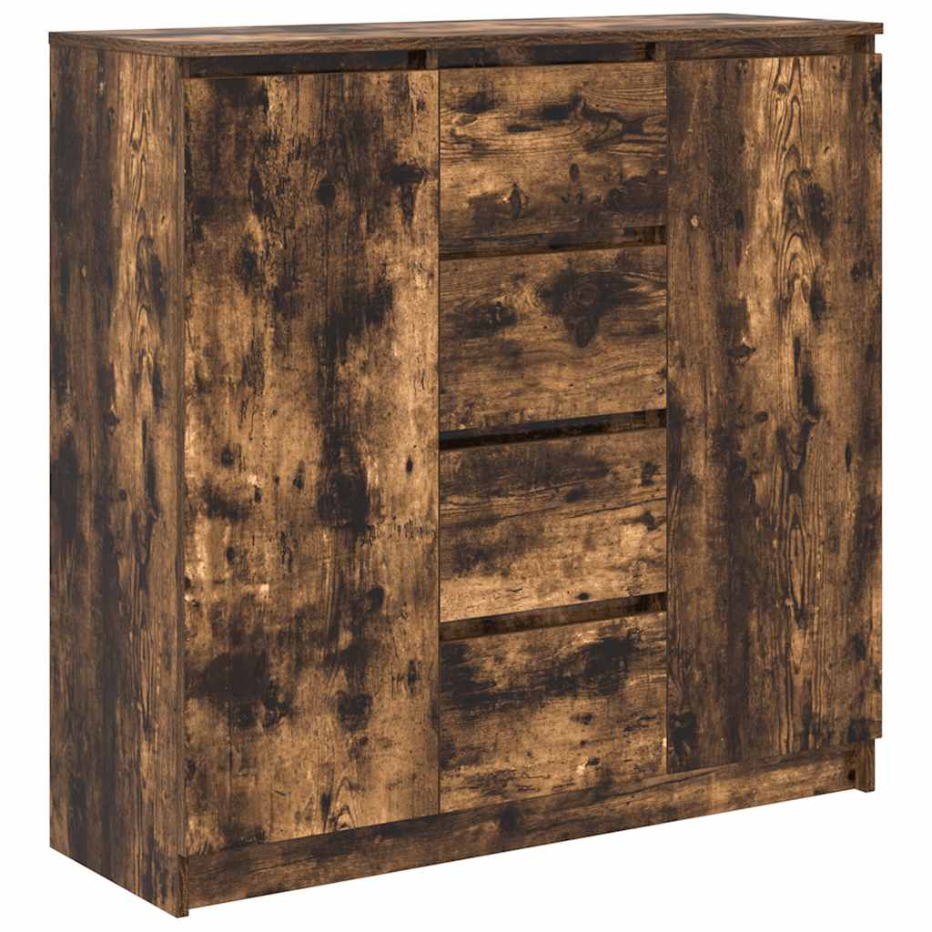 vidaXL Komoda z szufladami Dąb wędzony 100,5x35x98,5 cm Drewno klejone