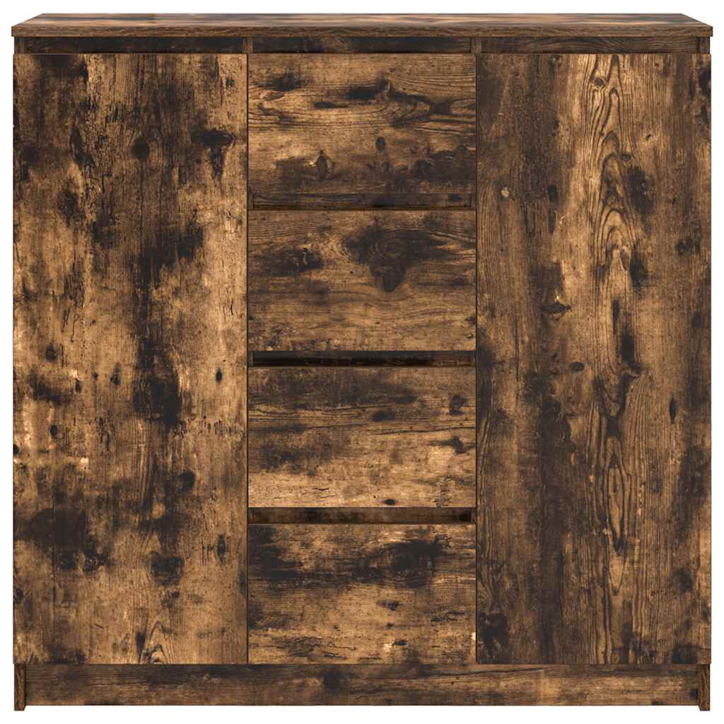 vidaXL Komoda z szufladami Dąb wędzony 100,5x35x98,5 cm Drewno klejone