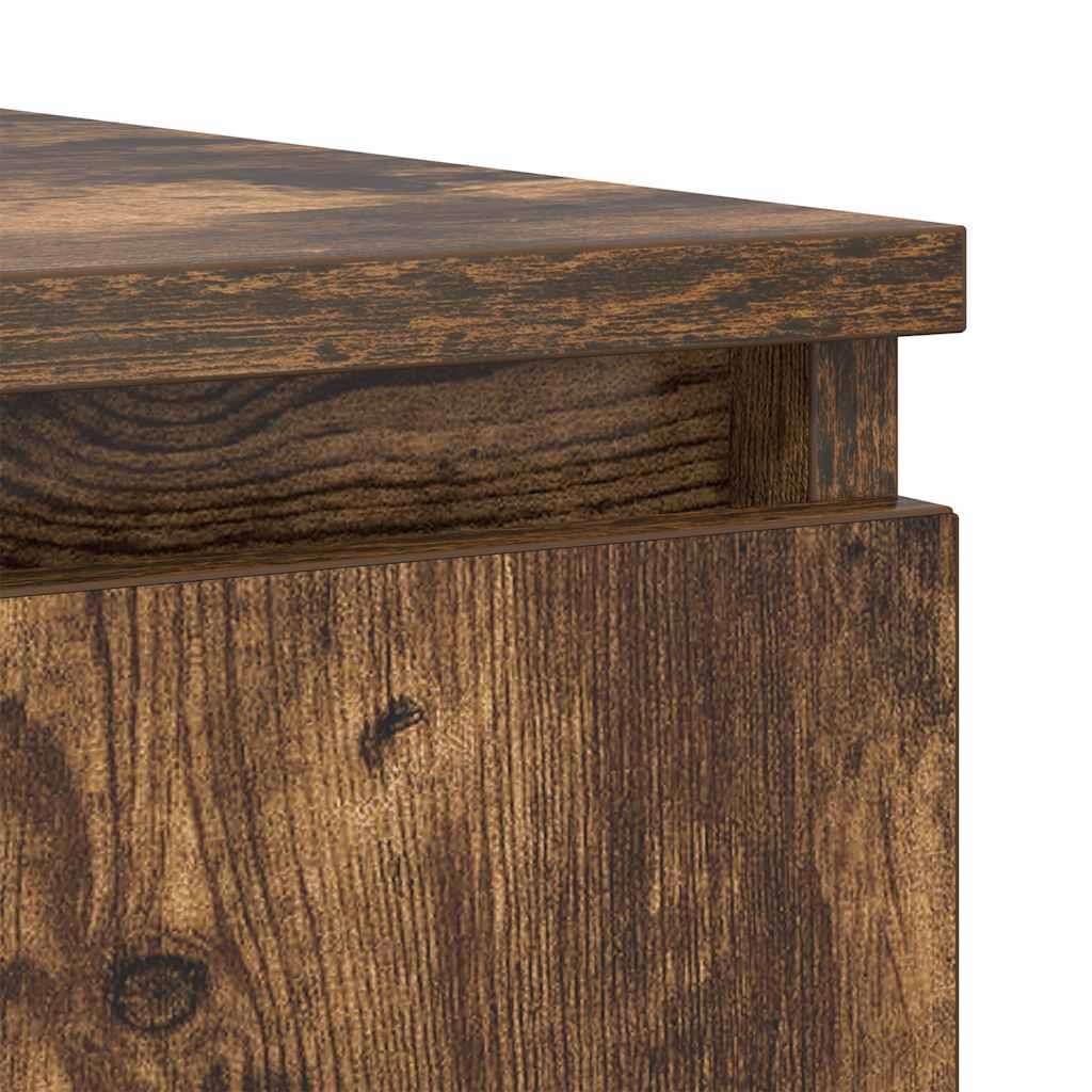 vidaXL Komoda z szufladami Dąb wędzony 100,5x35x98,5 cm Drewno klejone