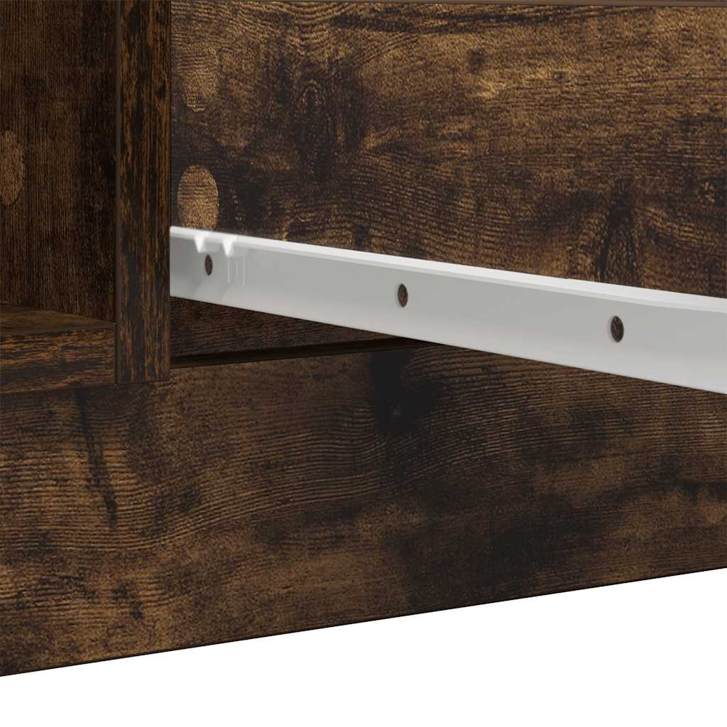 vidaXL Komoda z szufladami Dąb wędzony 100,5x35x98,5 cm Drewno klejone