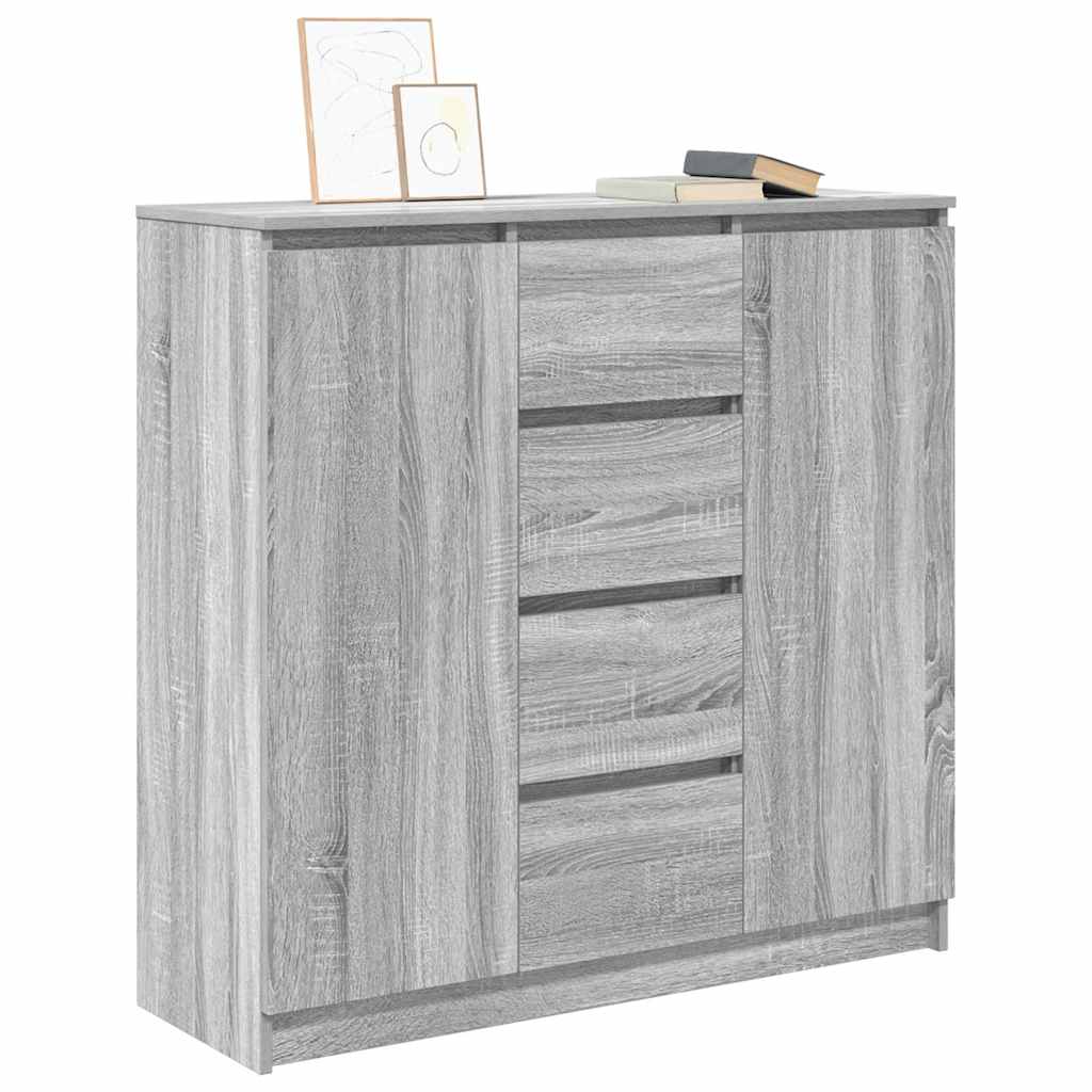 vidaXL Komoda z szufladami Szara Sonoma 100,5x35x98,5 cm