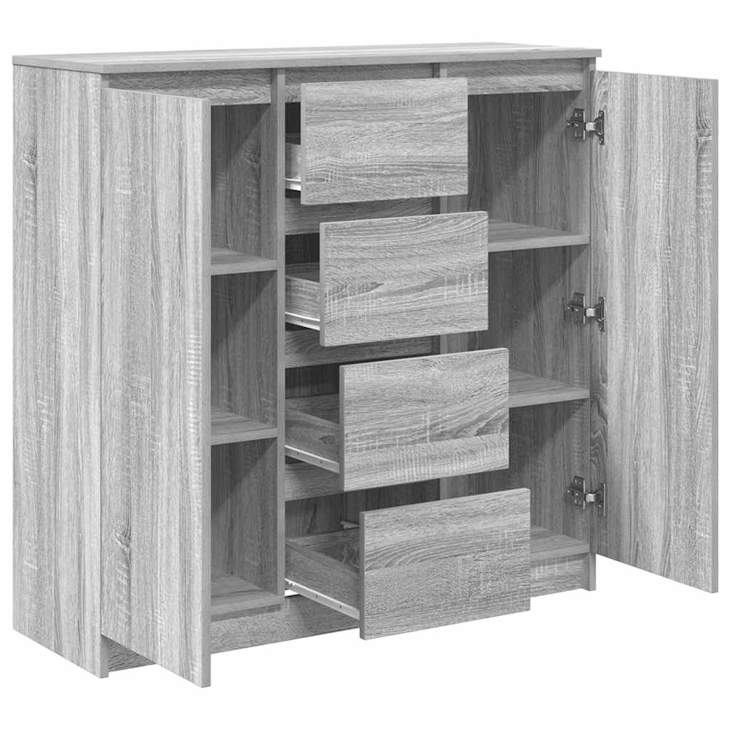 vidaXL Komoda z szufladami Szara Sonoma 100,5x35x98,5 cm