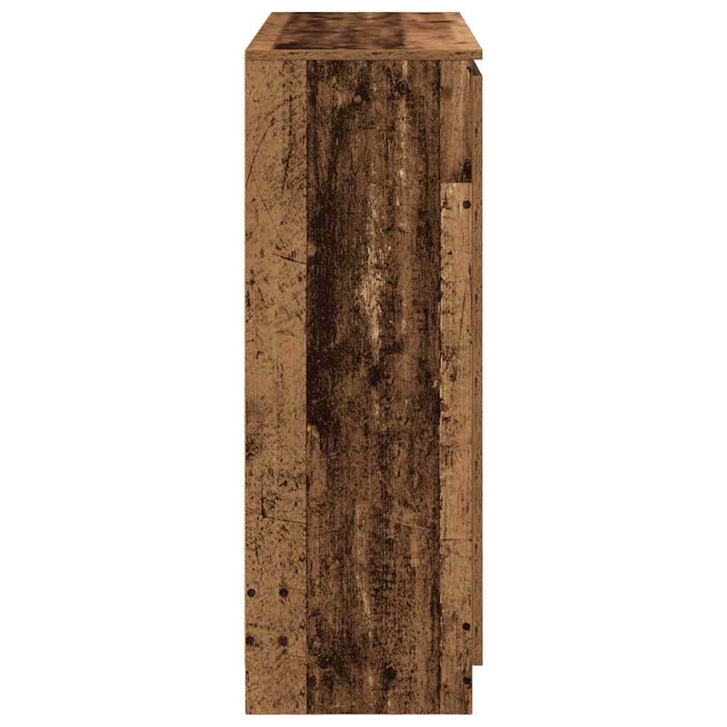 vidaXL Komoda z szufladami Stare drewno 100,5x35x98,5cm Drewno klejone