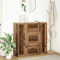 vidaXL Komoda z szufladami Stare drewno 100,5x35x98,5cm Drewno klejone
