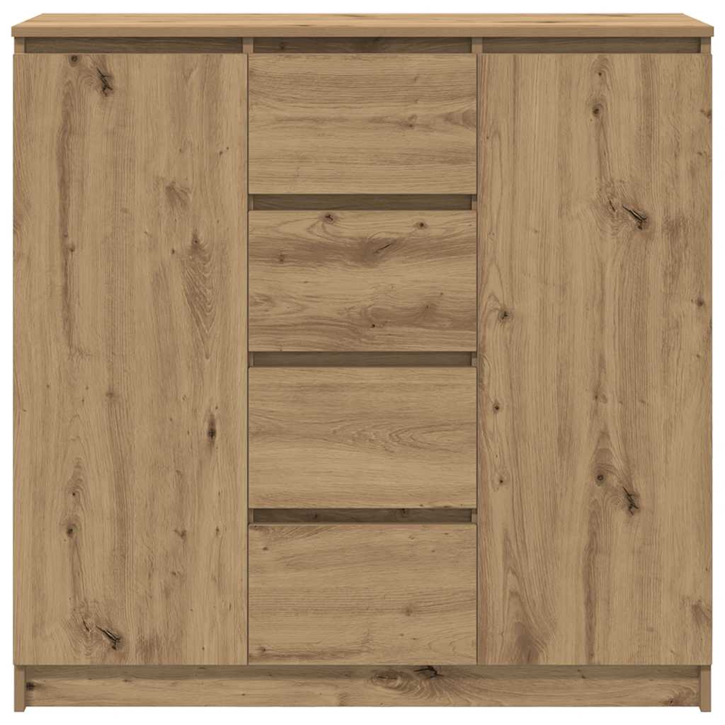 vidaXL Komoda z szufladami Artisan Oak 100,5x35x98,5 cm Drewno klejone