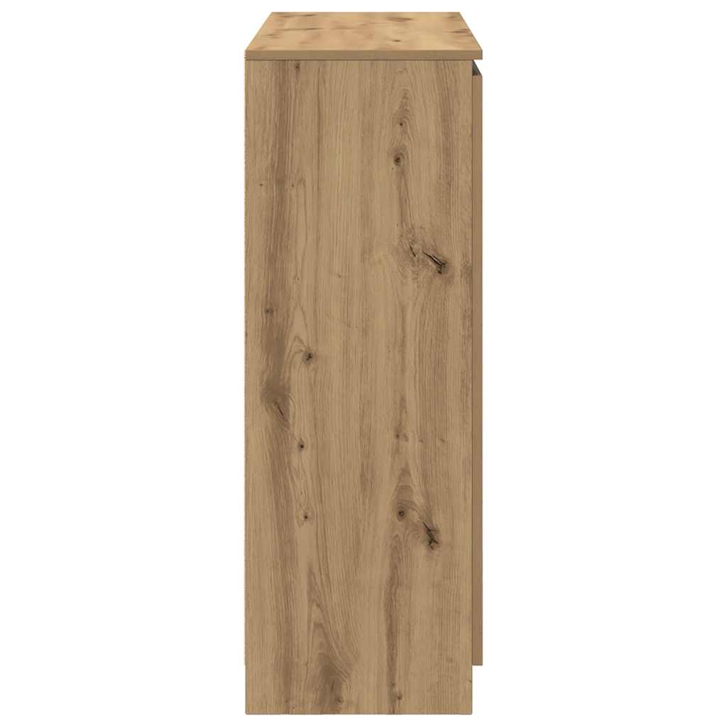 vidaXL Komoda z szufladami Artisan Oak 100,5x35x98,5 cm Drewno klejone