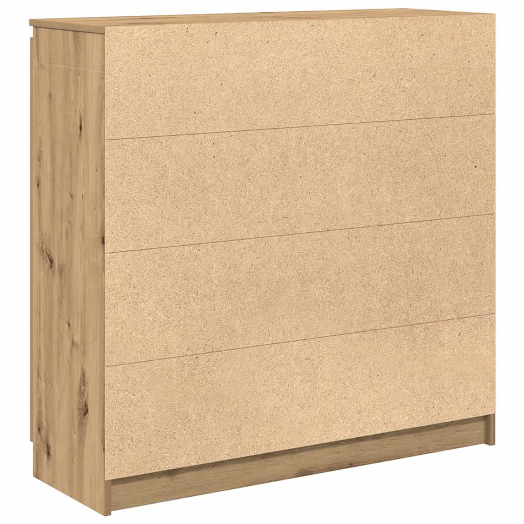 vidaXL Komoda z szufladami Artisan Oak 100,5x35x98,5 cm Drewno klejone