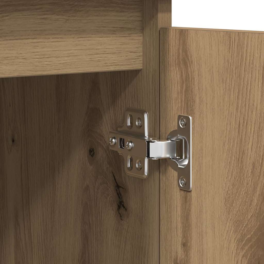 vidaXL Komoda z szufladami Artisan Oak 100,5x35x98,5 cm Drewno klejone