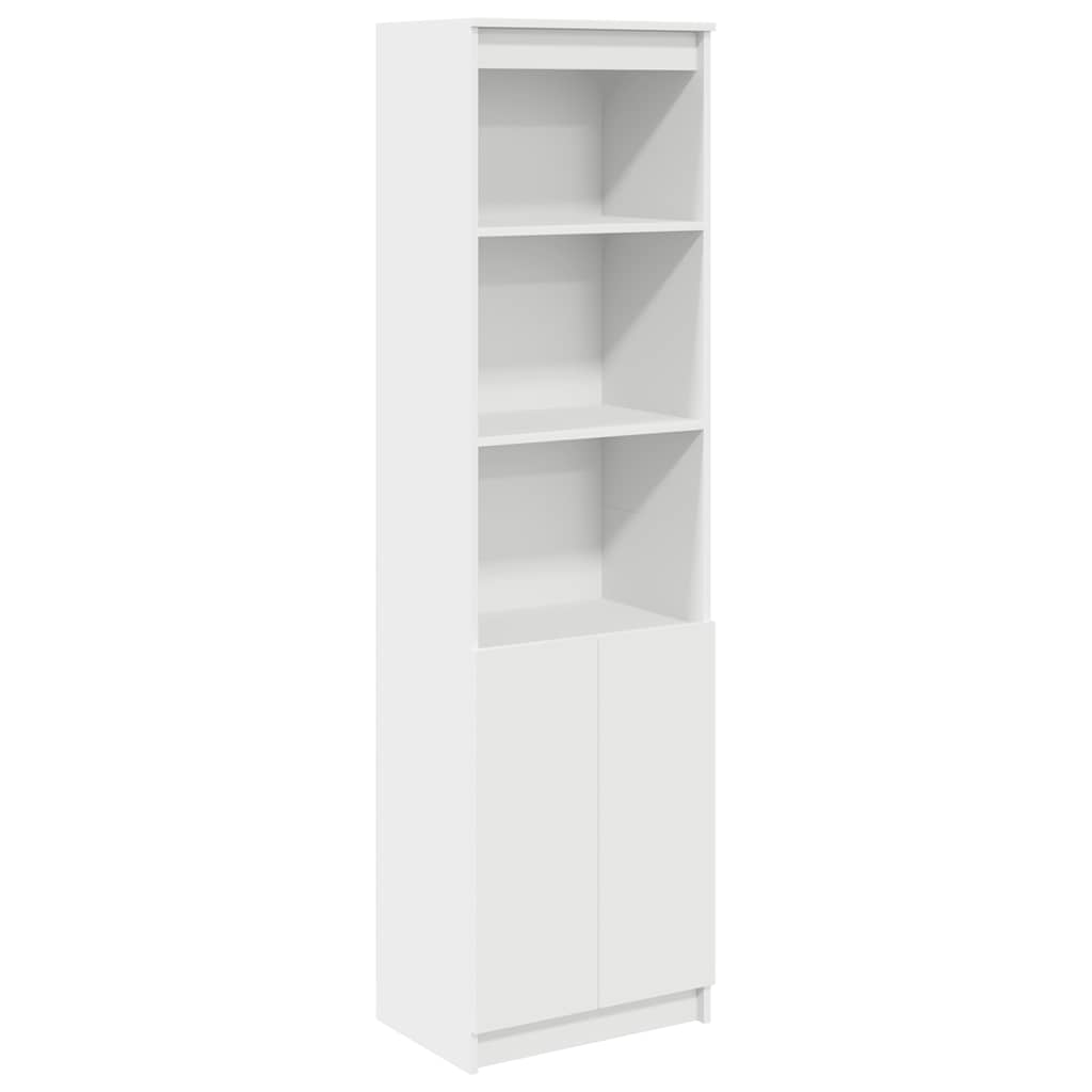 vidaXL Komoda biała 50x35x180 cm Drewno klejone