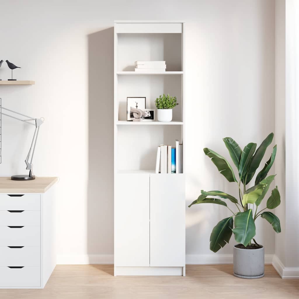 vidaXL Komoda biała 50x35x180 cm Drewno klejone